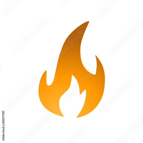 Vector silhouette of Fire flames icon