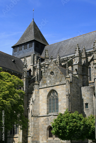 st malo church in dinan in brittany (france)