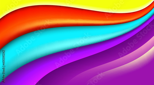  smooth bright orange neon rays and colorful glowing lines abstract multicolor spectrum background