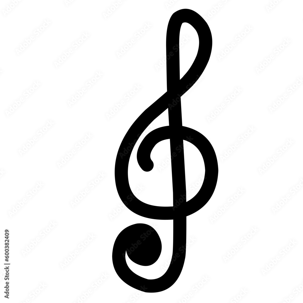 Doodle Hand Drawn Musical Notes Doodle Hand Drawn Musical Notes