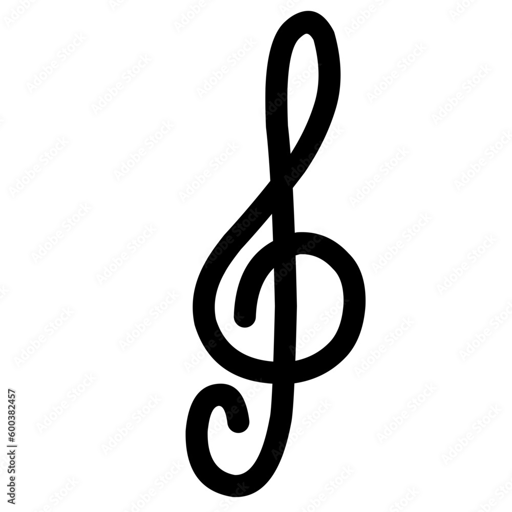 Doodle Hand Drawn Musical Notes Doodle Hand Drawn Musical Notes