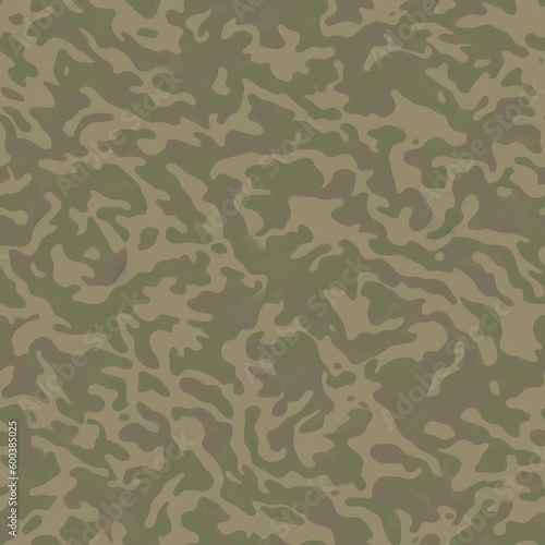 Seamless camouflage pattern. Seamless pattern. Created by a stable diffusion neural network.