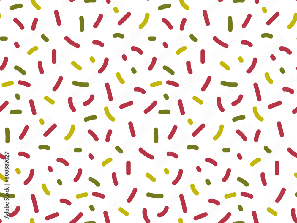 Colored line strokes seamless pattern. Abstract geometric freehand textured. Red, green background in minimalist style. Modern vector For wallpaper, wrapping paper, textile, scrapbooking. Wall decor. Colored line strokes seamless pattern. Abstract geometric freehand textured. Red, green background in minimalist style. Modern vector For wallpaper, wrapping paper, textile, scrapbooking. Wall decor.