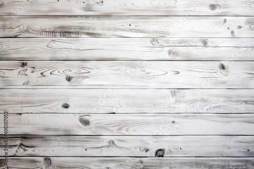 White Wood Background Texture with Vintage Plank Board Pattern. Generative AI illustrations