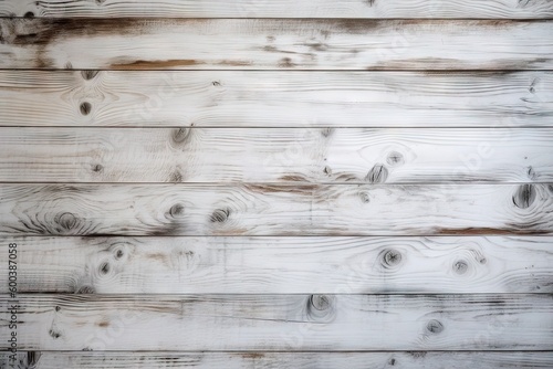 White Wood Background Texture with Vintage Plank Board Pattern. Generative AI illustrations