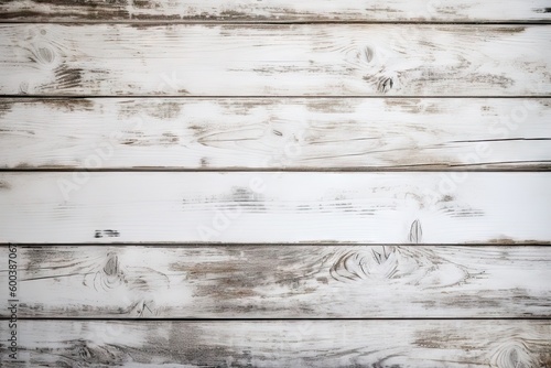 White Wood Background Texture with Vintage Plank Board Pattern. Generative AI illustrations