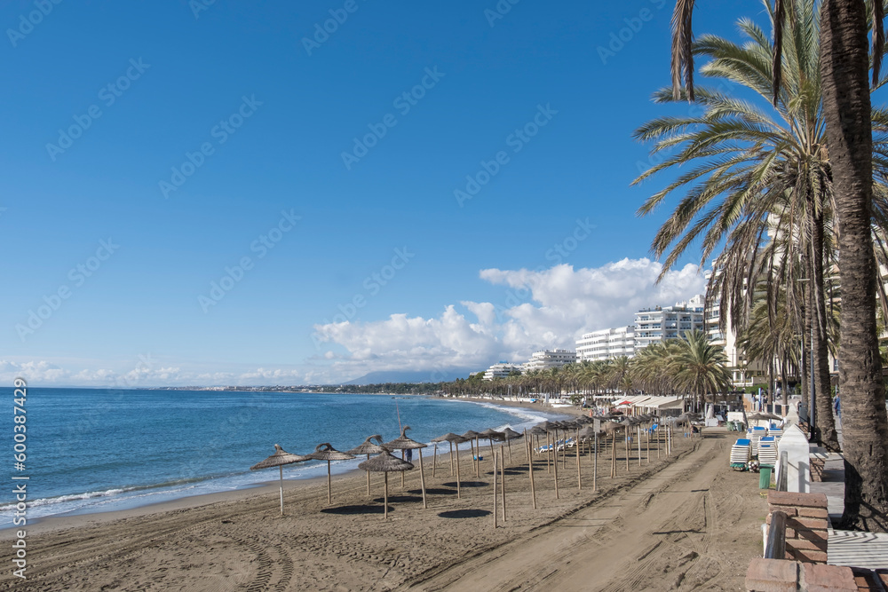 Strand von Marbella, Costa del Sol, Andalusien, Spanien