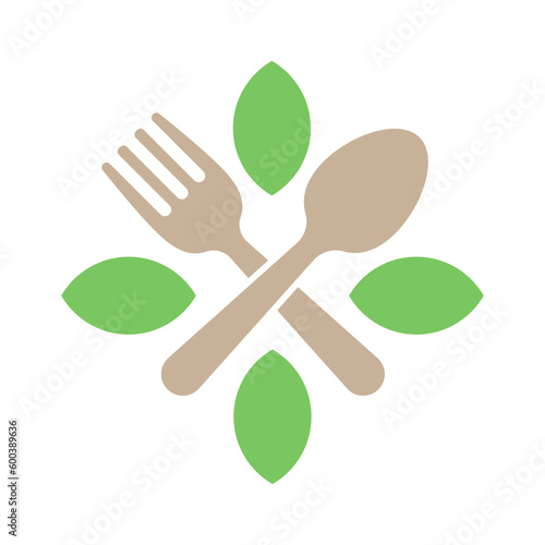 Natural food or natural ingredients product icon vector