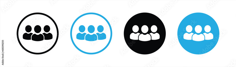 group icon set. people icon and squad icon symbol sign collections, vector illustration
