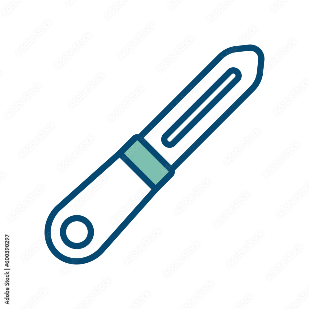 peeler icon vector design template in white background peeler icon vector design template in white background