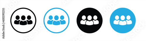 group icon set. people icon and squad icon symbol sign collections, vector illustration