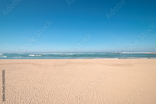 Breathtaking Praia das Furnas beach with its crystal waters and soft sand near Vila Nova de Milfontes in the Odemira region  western Portugal. Wandering along the Fisherman Trail  Rota Vicentina