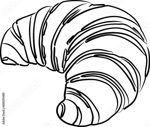 Croissant outline