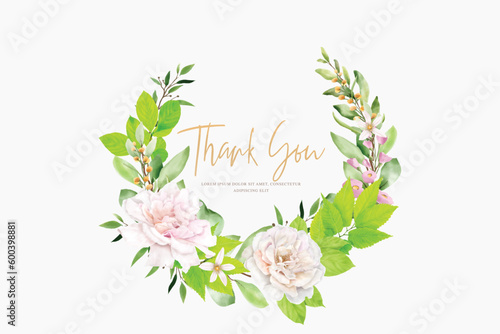 beautiful floral wreath summer and spring season