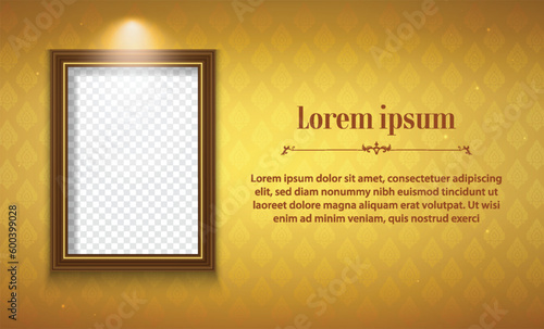 Thai pattern background for greeting card, advertising, website, flyers, posters.