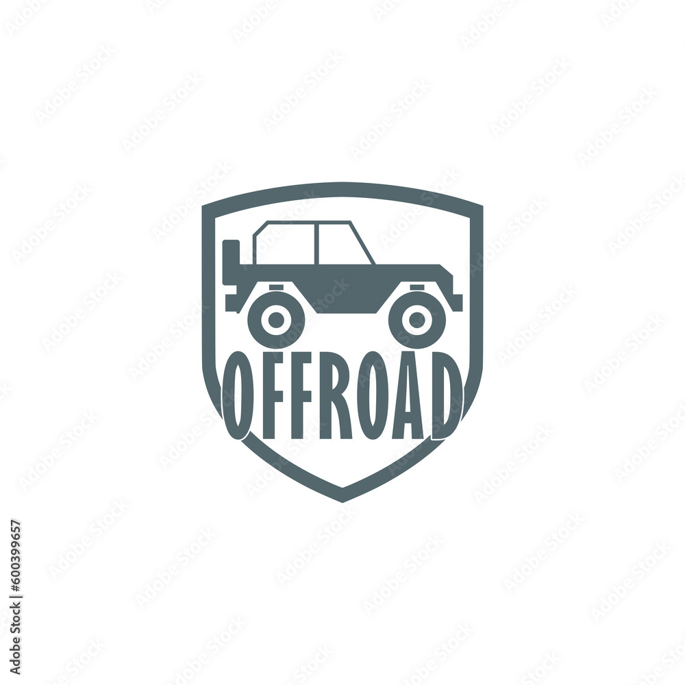 Off road car icon isolated on transparent background