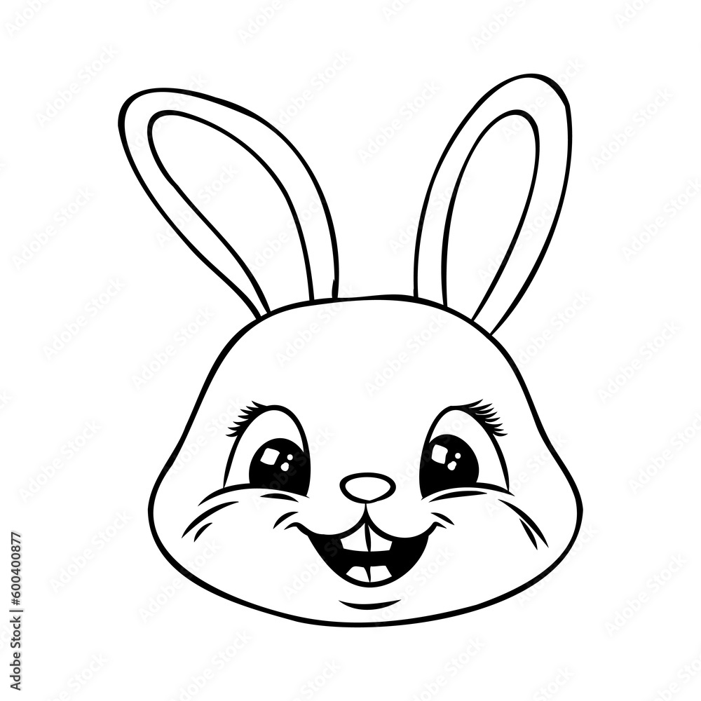 Hand drawn Cute Bunny vector illustration. print design rabbit, children print on t-shirt. Hand drawn Cute Bunny vector illustration. print design rabbit, children print on t-shirt.
