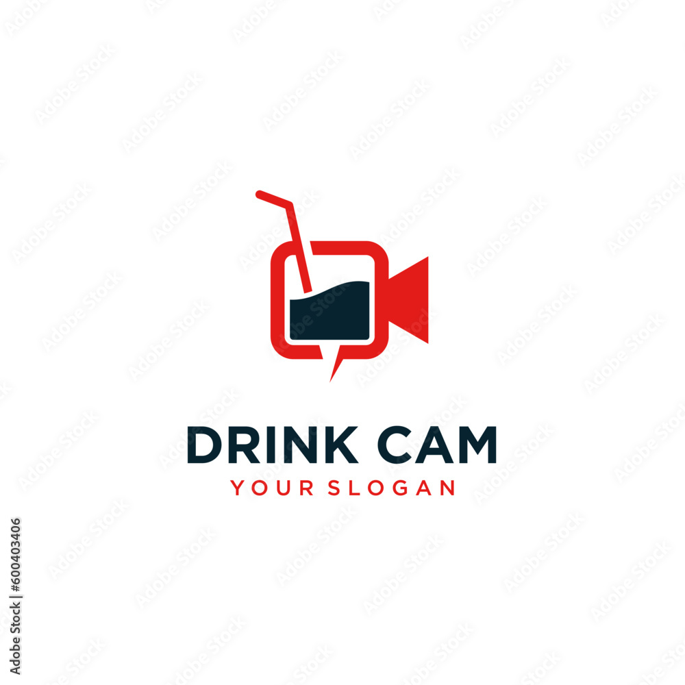 drink logo design with camera inspiration drink logo design with camera inspiration