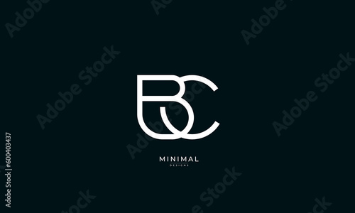 Monogram icon logo BC
