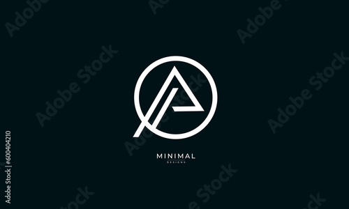 Monogram icon logo A or AO or OA