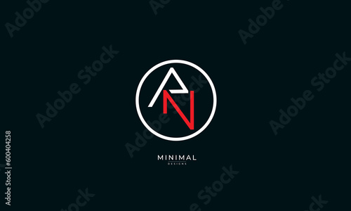 Monogram icon logo AN