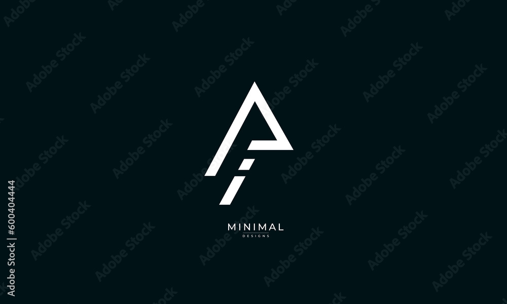 Monogram icon logo AI Monogram icon logo AI