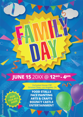 Family Day Poster Template