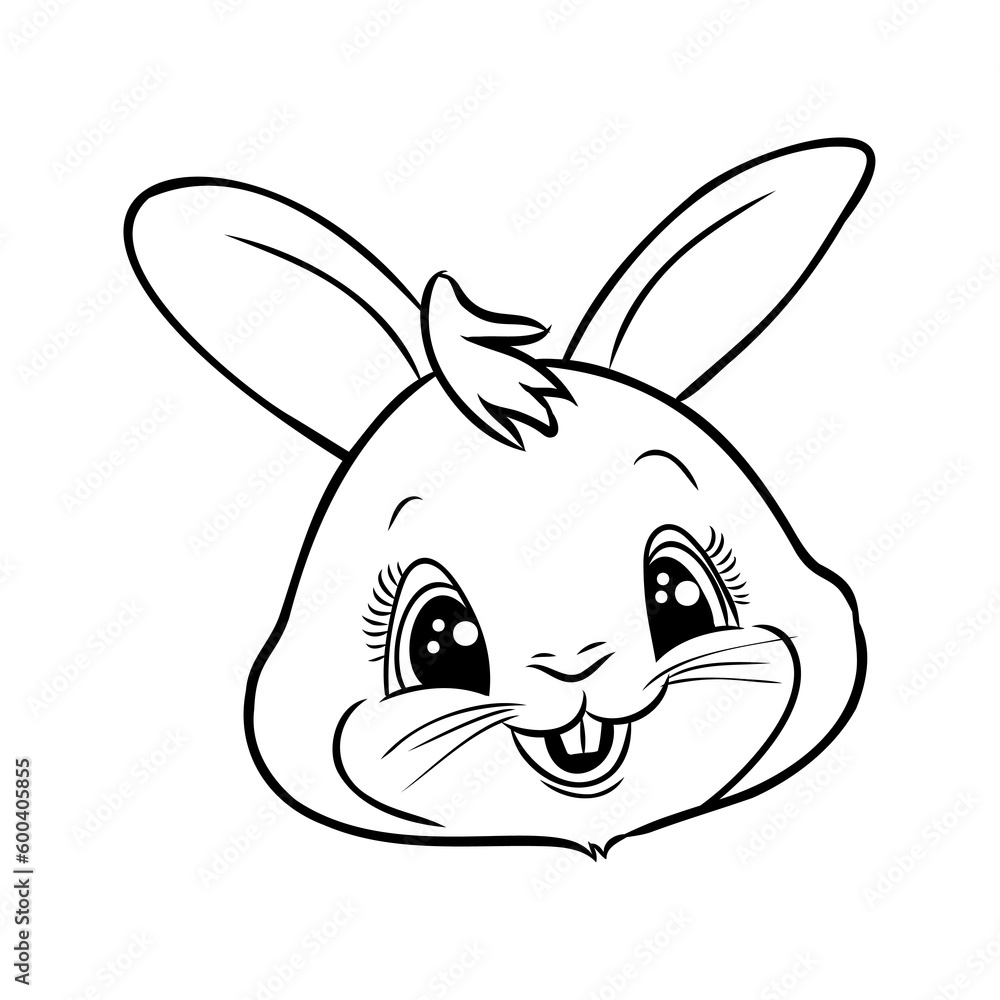 Hand drawn Cute Bunny vector illustration. print design rabbit, children print on t-shirt. Hand drawn Cute Bunny vector illustration. print design rabbit, children print on t-shirt.