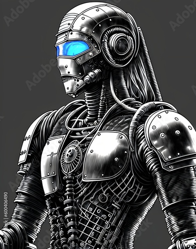 Biomechanical Cyborg with g...