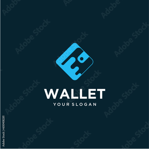 wallet logo design with digital inspiration