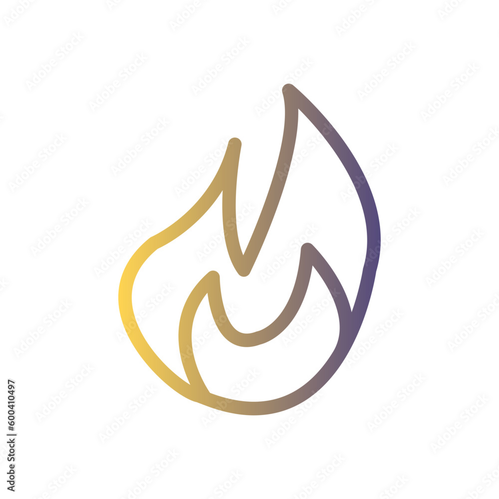 fire gradient icon fire gradient icon