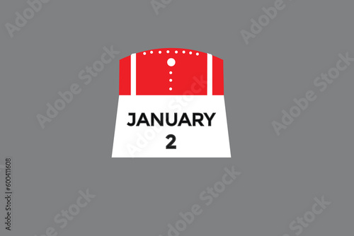 january 2 calendar date reminder,calendar 2 january date template  
