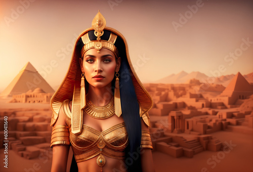 Legendary Queen: A Portrait of Cleopatra, the Last Ruler of Ancient Egypt. photo