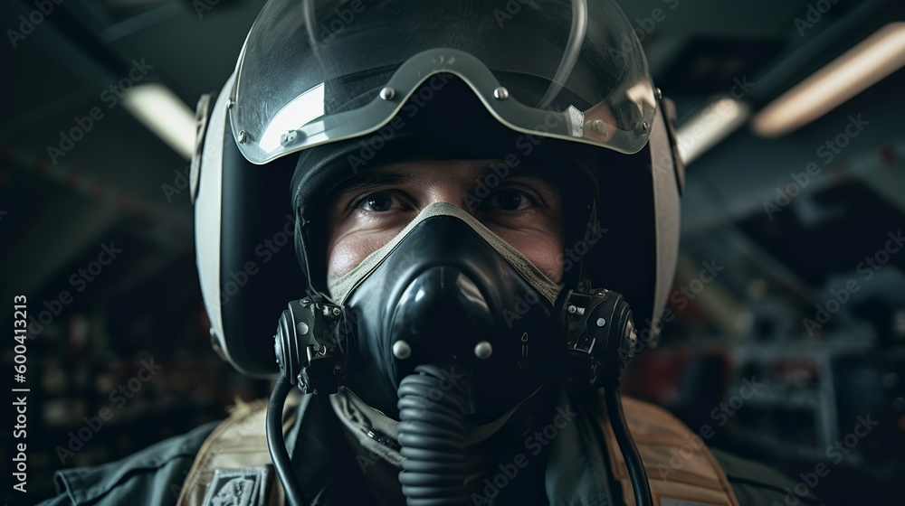 Jet Fighter pilot, Cockpit view, Generative AI Jet Fighter pilot, Cockpit view, Generative AI