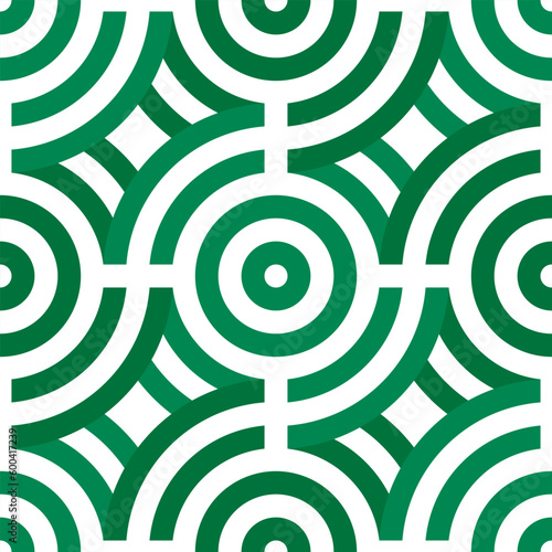 nigeria flag pattern. mandala background. vector illustration
