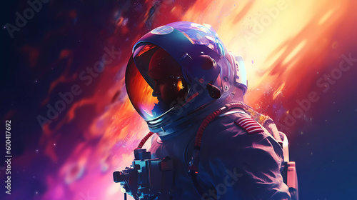 astronaut in space  © 俊后生