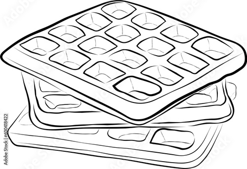 Waffles Outline
