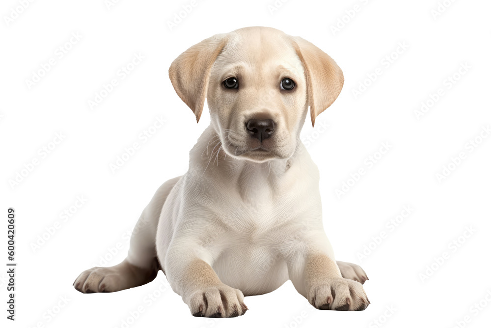 Labrador Retriever Dog Puppy. On An Isolated Transparent Background, Png. Generative AI Labrador Retriever Dog Puppy. On An Isolated Transparent Background, Png. Generative AI