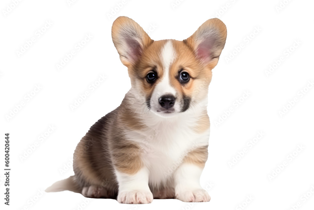 Pembroke Welsh Corgi Dog Puppy. On An Isolated Transparent Background, Png. Generative AI Pembroke Welsh Corgi Dog Puppy. On An Isolated Transparent Background, Png. Generative AI