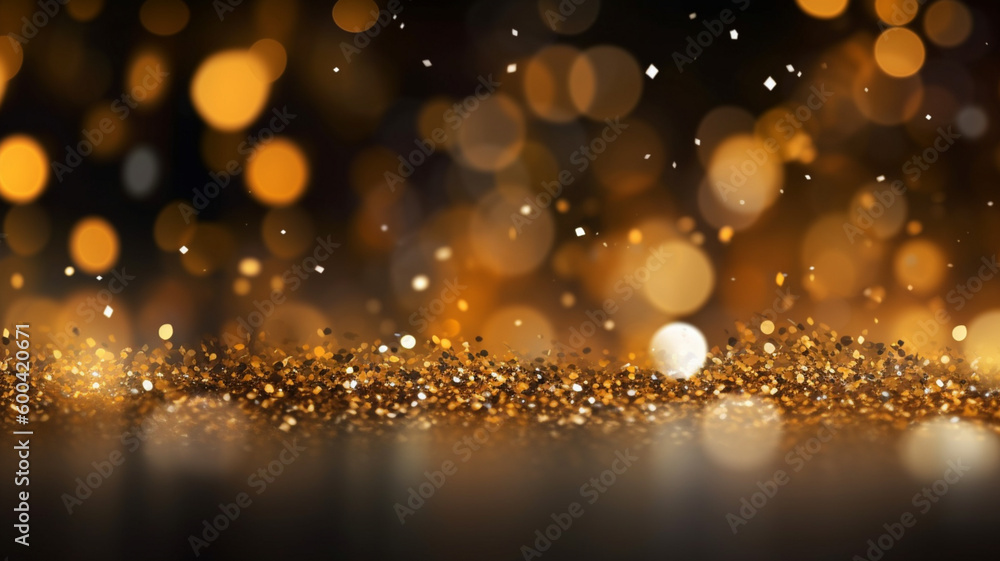 Golden abstract luxury background with a sparkles and blur Golden abstract luxury background with a sparkles and blur
