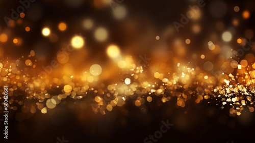 Golden abstract luxury background with a sparkles and blur