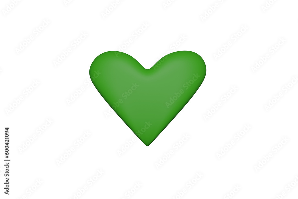 green heart shape green heart shape