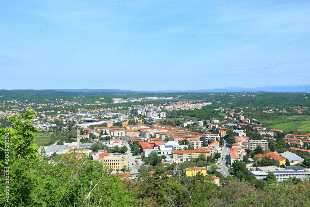 Panoramic view of the town Labin, Istria, Croatia