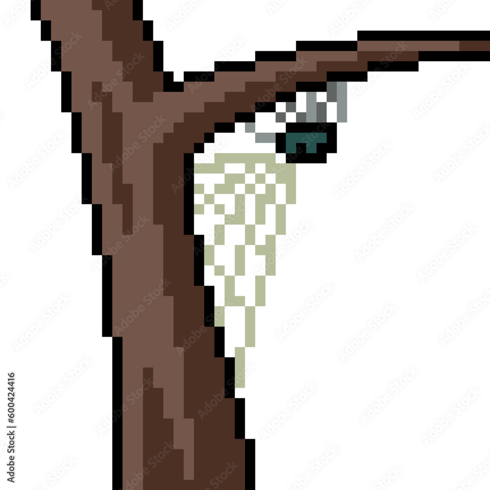 Pixel Spider Web Algorithm pixel art spider web tree Stock Vector | Adobe Stock