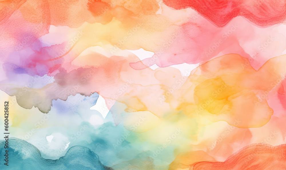 Abstract watercolor colorful background. Generative AI