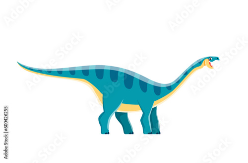 Cartoon Coloradisaurus dinosaur character, cute dino of Jurassic animals, vector kids toy. Cartoon dinosaur or Coloradisaurus dino character for paleontology education or extinct reptiles collection