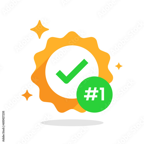 quality first concept illustration flat design vector eps10. modern graphic element for landing page ui, infographic, icon