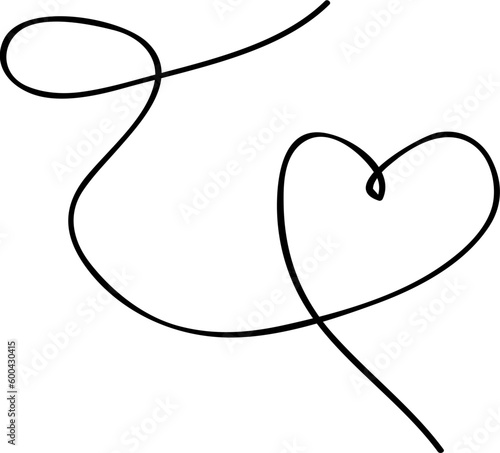 Squiggly Line Heart 