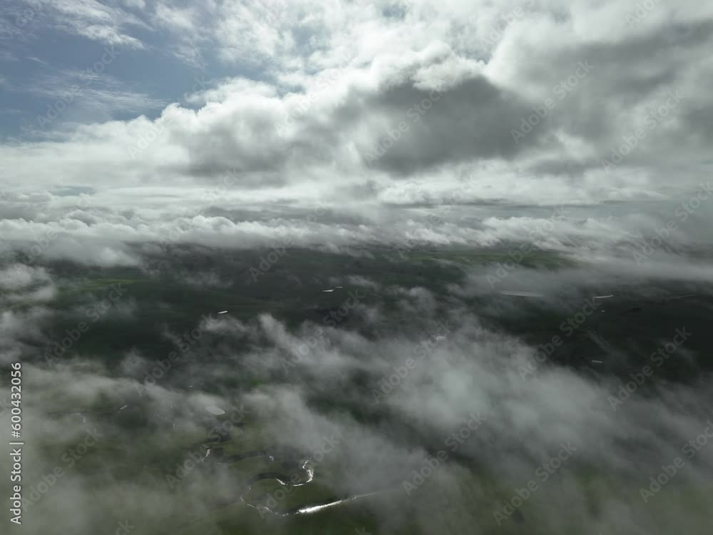 Timelapse of mist and cloud moving over the hills of a farm in Australia. Regenerative agriculture in Australia Timelapse of mist and cloud moving over the hills of a farm in Australia. Regenerative agriculture in Australia
