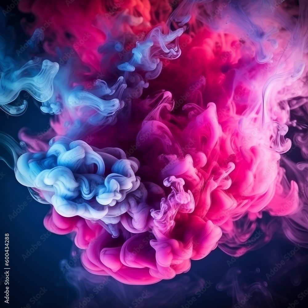 Fototapeta premium Color smoke. Paints plash